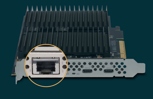 Sonnet McFiver Multifunction adapter card with dual M.2 NVMe SSD slots, 10GbE, and two 10Gbps USB-C Ports Sonnet McFiver Multifunction adapter card with dual M.2 NVMe SSD slots, 10GbE, and two 10Gbps USB-C Ports